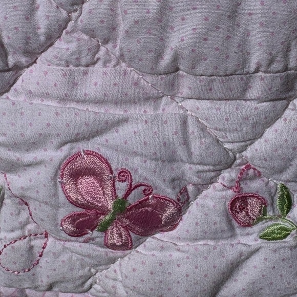 Upcycled Quilted Pink and Green Hoodie - Picture 6 of 8